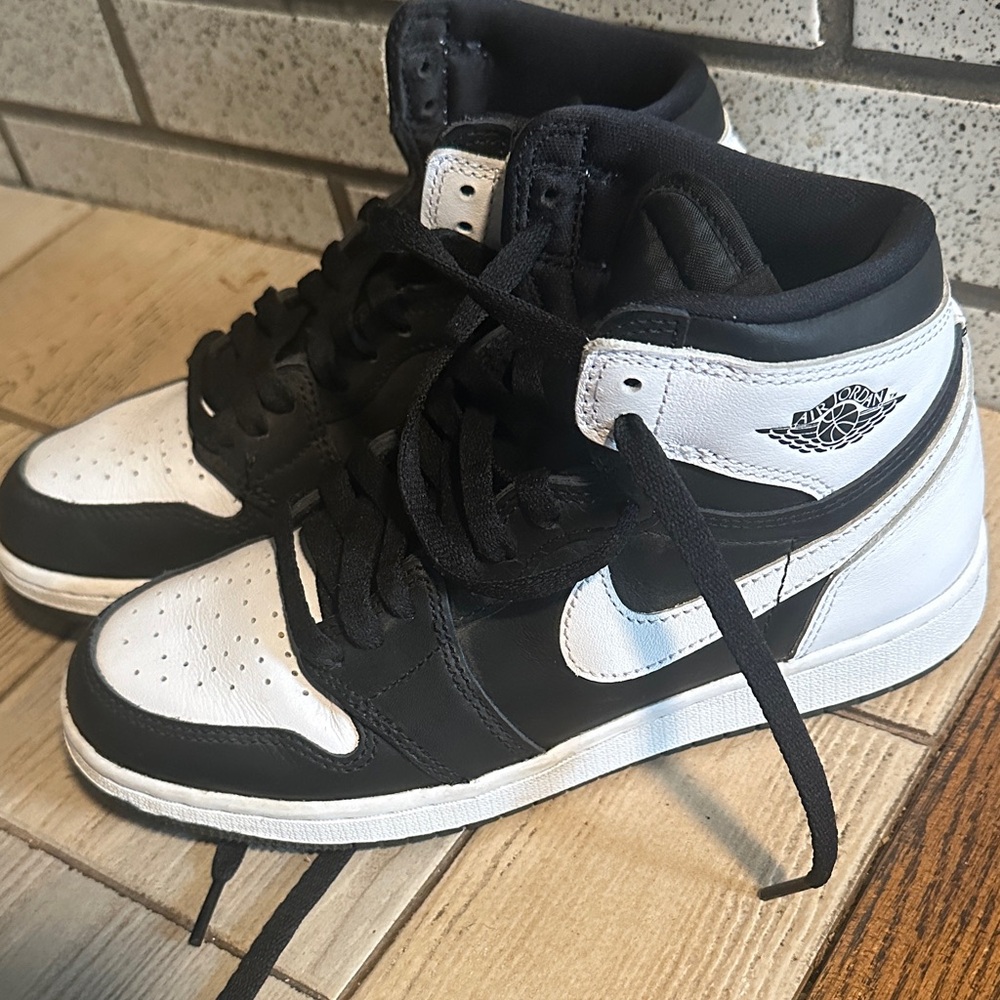 Nike Black and White High-Top Sneakers